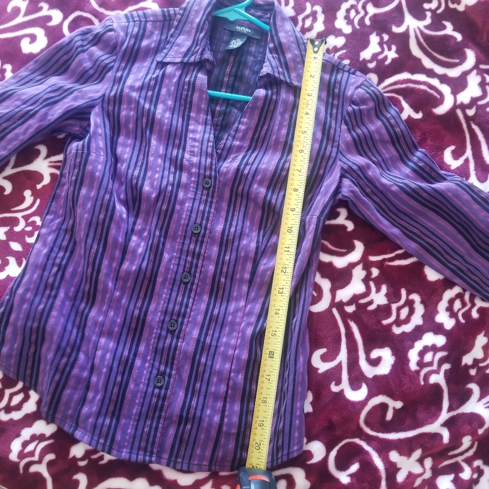 ALFANI Petite Button down - Picture 4 of 7